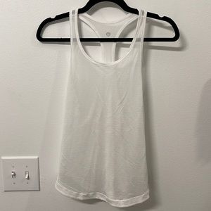 Lululemon sheer white tank top